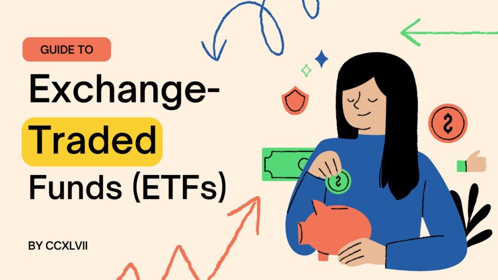 Graphic that reads "Guide To Exchange-Traded Funds (ETFs).