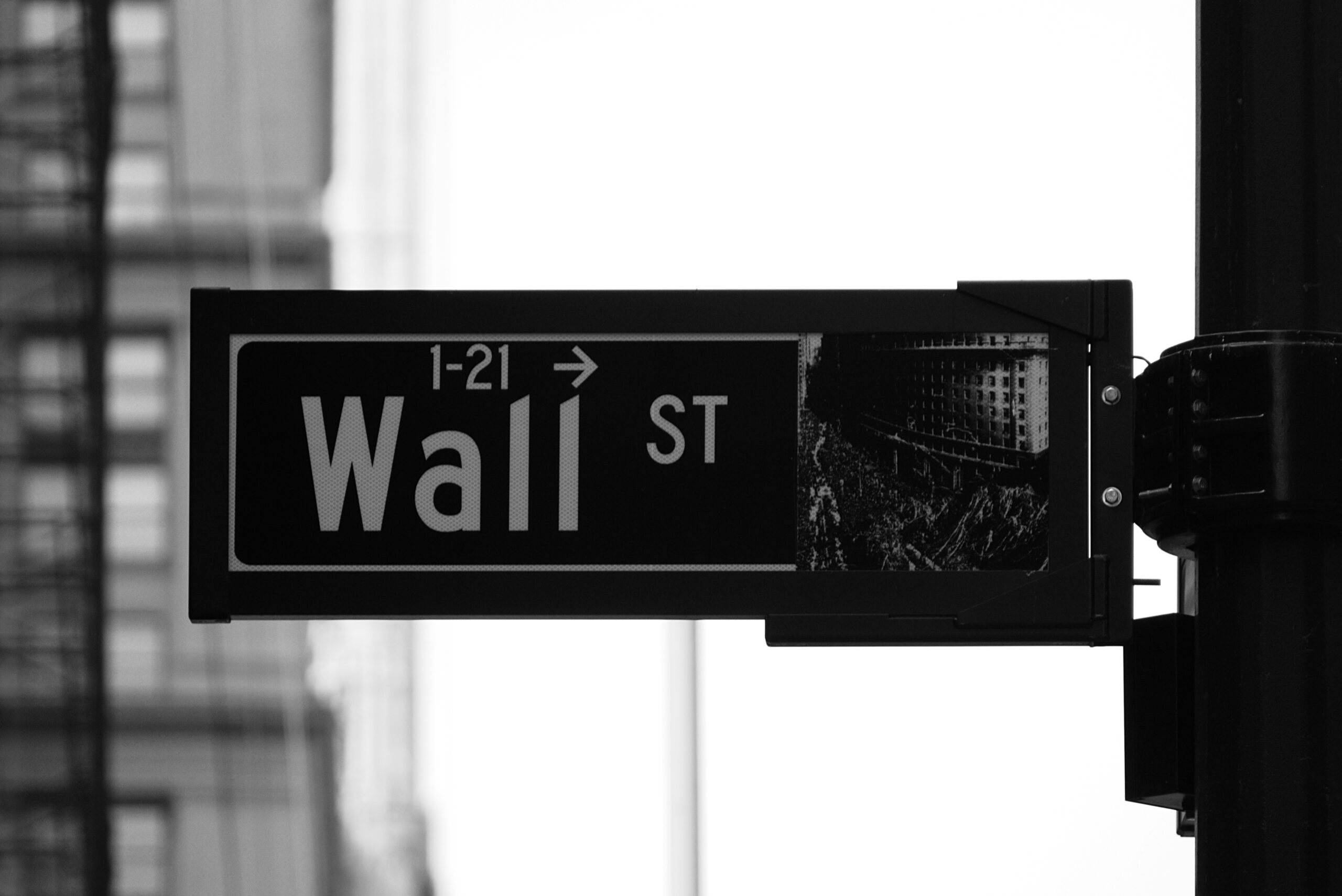 Wall street sign.